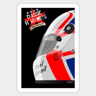 NIGEL MANSELL CLASSIC HELMET Sticker